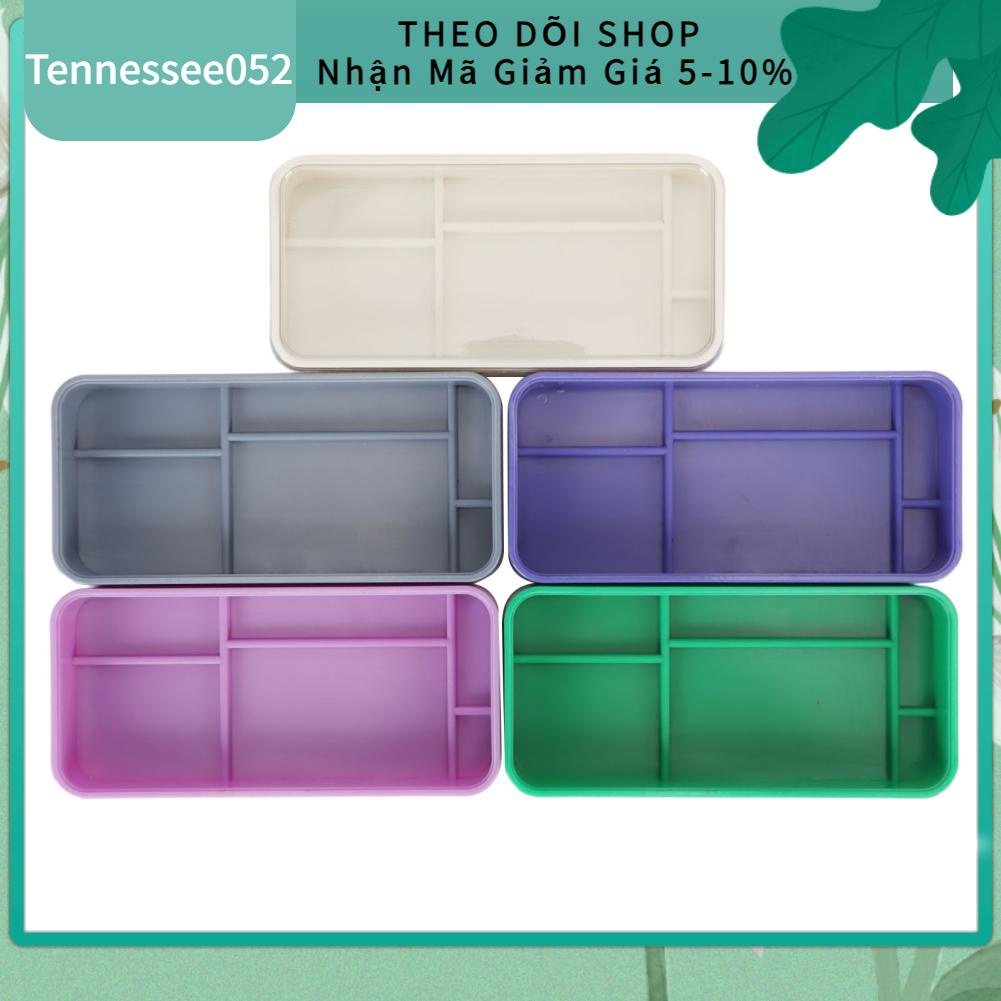 Tennessee052 Hộp lưu trữ các bộ phận đồng hồ 5 lớp Ngăn bụi có thể xếp chồng lên nhau Công cụ sửa chữa hình chữ nhật