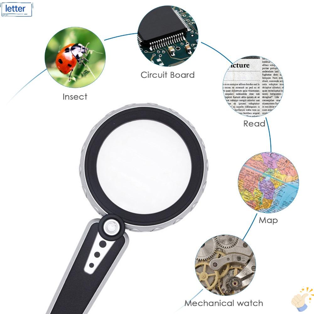 Kính Lúp Phóng Đại 30X HD 3 Chế Độ Có Đèn Tiện Dụng