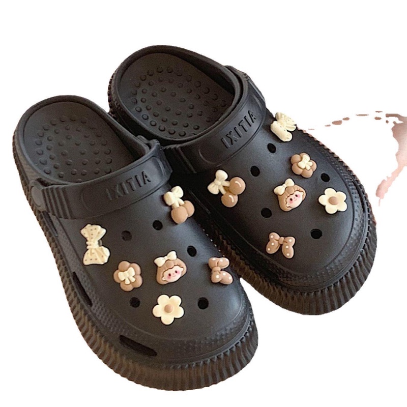 Dép Đi Trong Nhà Đế Dày Chống Trượt Họa Tiết Bánh Mì Dễ Thương