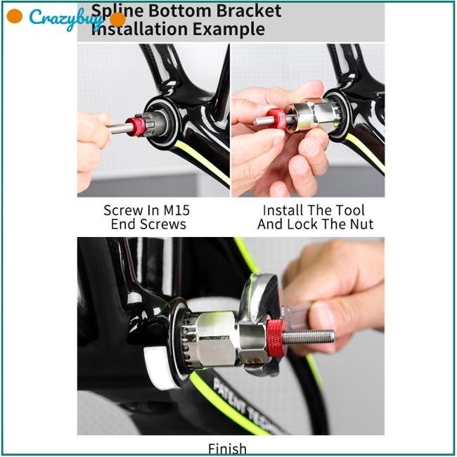 Cr Dụng Cụ Tháo Lắp Khung Xe Đạp Bằng Hợp Kim Nhôm Chống Rơi Tiện Dụng