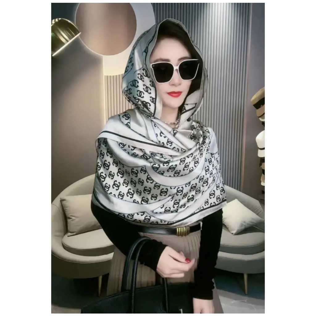 Khăn Choàng Chống Nắng Có Mũ Trùm Đầu Đa Năng Phong Cách Hàn Quốc