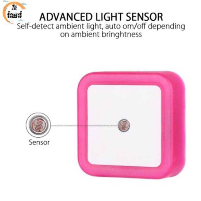 Đèn Led Tự Động Cảm Ứng Ánh Sáng Ban Đêm Trang Trí Phòng Khách / Cầu Thang (Phích Cắm US)