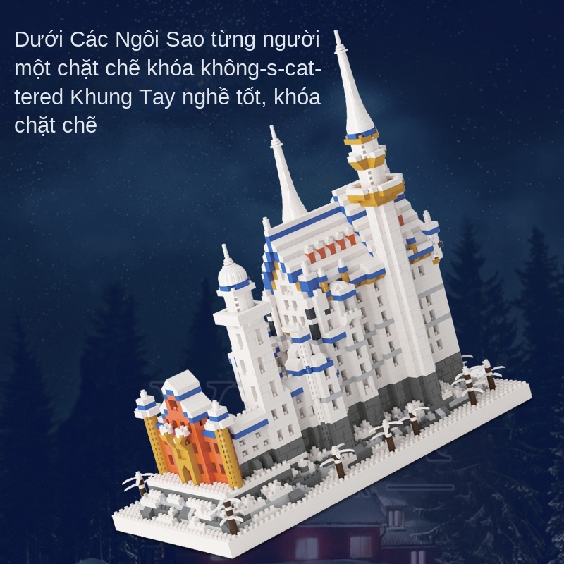 Đồ Chơi  Lắp Ráp Lâu Đài Hồ Thiên Nga Cỡ Lớn Độ Bền Cao Thích Hợp Làm Quà Tặng Cho Bé
