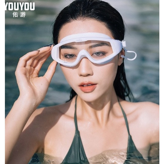 Combo Kính Bơi Người Lớn Hiệu YouYou Chính Hãng Kèm Mũ Bơi, Nút Bịt Tai, Kẹp Mũi Chống Sặc Nước Chống Sương Mù