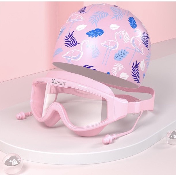 Combo Kính Bơi Người Lớn Hiệu YouYou Chính Hãng Kèm Mũ Bơi, Nút Bịt Tai, Kẹp Mũi Chống Sặc Nước Chống Sương Mù