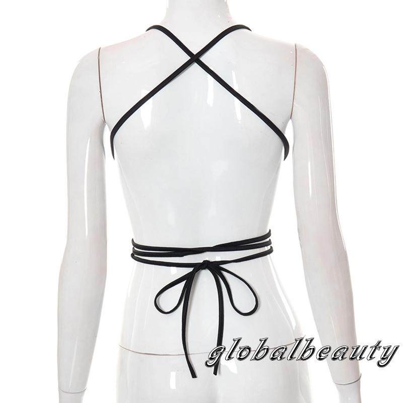 Áo Hai Dây Cổ Chữ V Màu Sắc Thời Trang Mùa Hè Gợi Cảm Cho Nữ