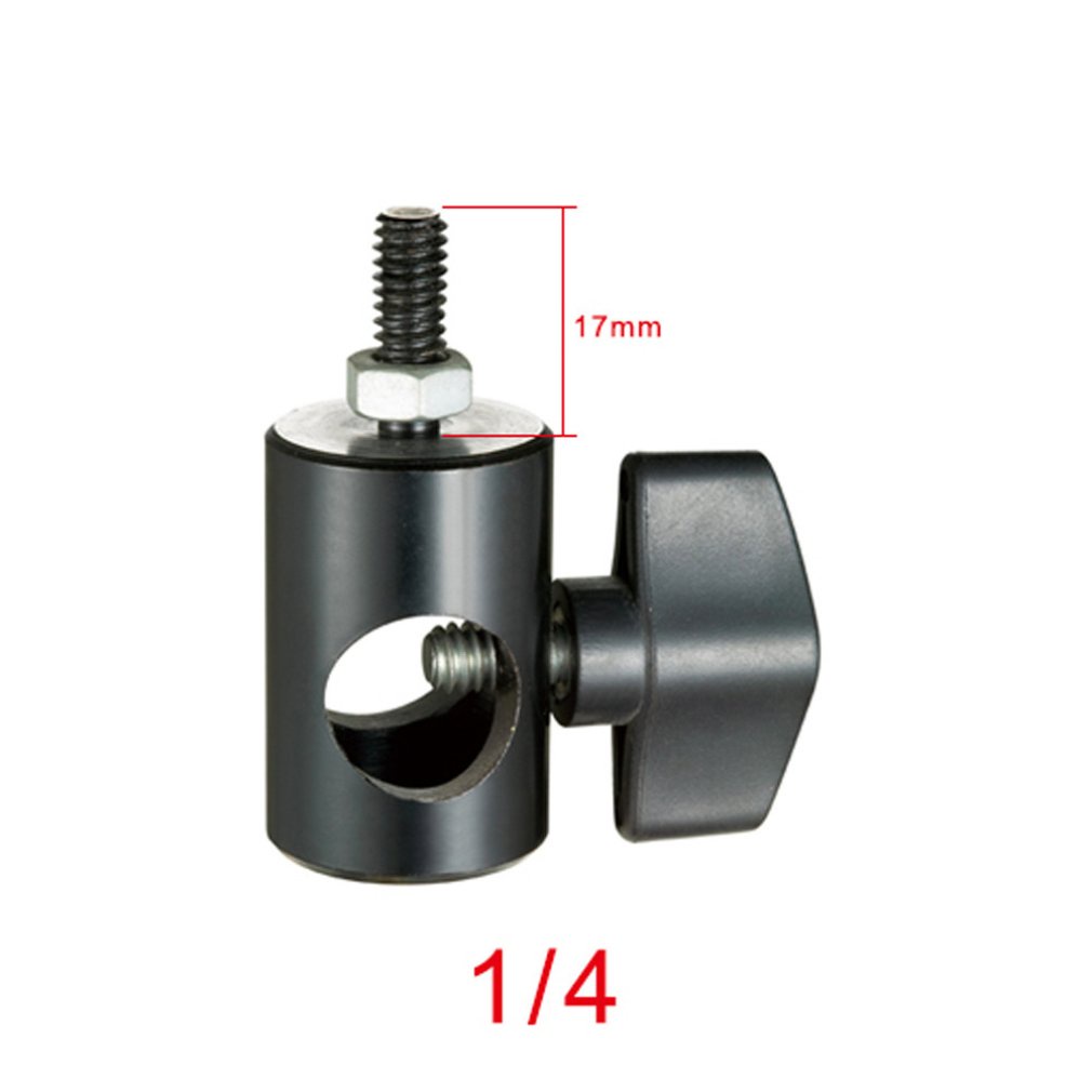 Durable Universal Metal Speedlite Thread Adapter Screw Light Stand Bracket With Mount Swivel [Q/6]