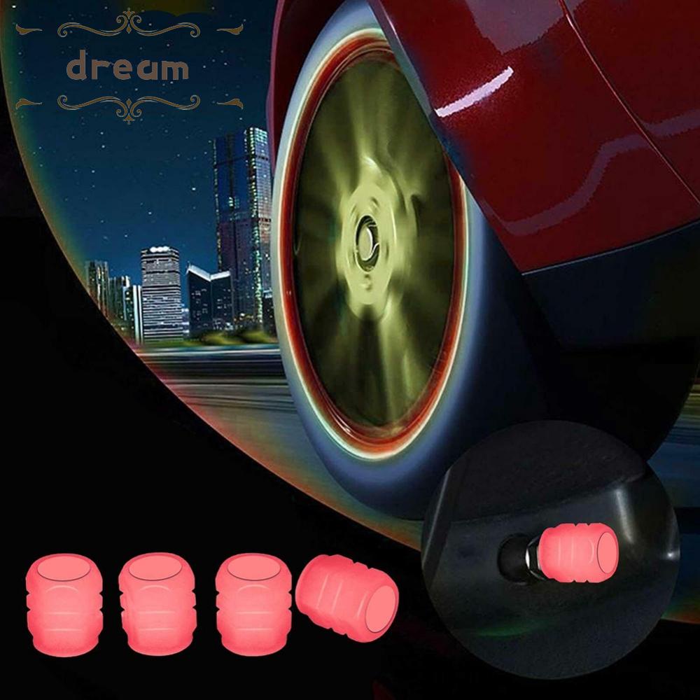 【DREAMLIFE】4/8/16X Universal-Fluorescent Car Tire Valve Auto Tyre Valves Red General Tools