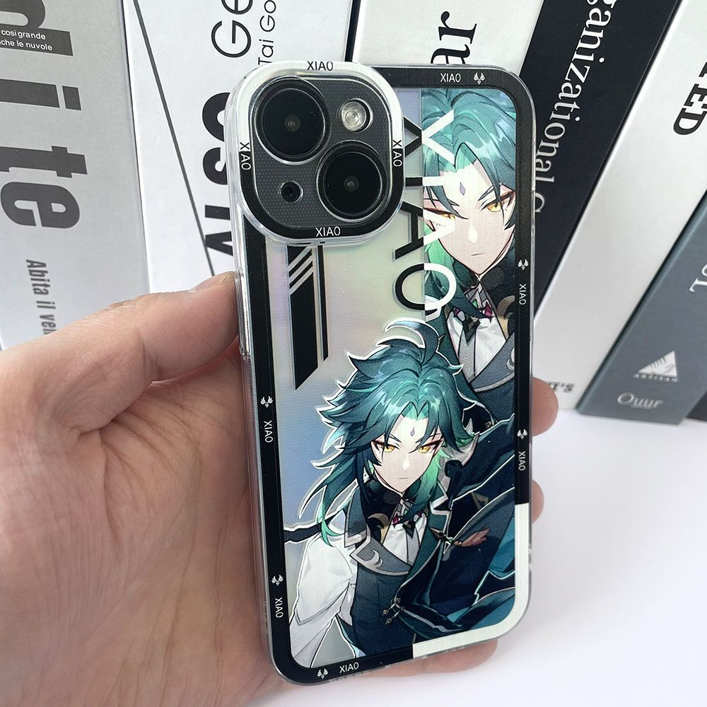 Ốp Điện Thoại Màu laser Hình xiao Cho iphone 14 13 12 11 pro promax x xs xsmax xr 7 8 plus