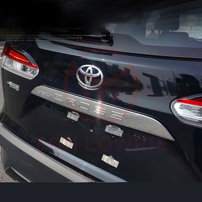 Toyota 2020-2022 COROLLA CROSS Thanh Sau Viền Dải Inscription Trang Trí Xe Ô Tô Ốp Lưng Tương Phản Cổng Sau