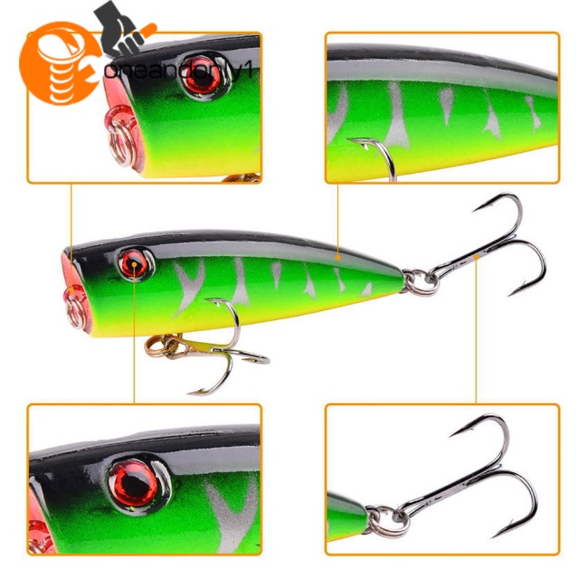 Set 5 Mồi Giả Nhử Cá Kèm Móc Câu Tiện Dụng Chất Lượng Cao