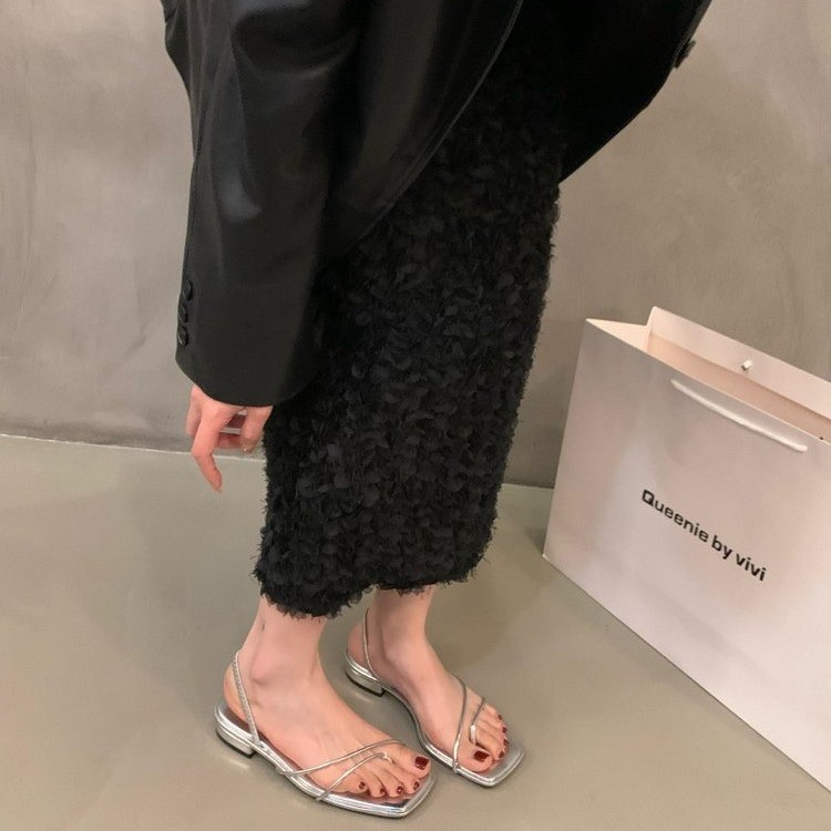 Kisstyle Dép Sandal Đế Bằng Thoải Mái Thời Trang Đi Biển Mùa Hè Cho Nữ