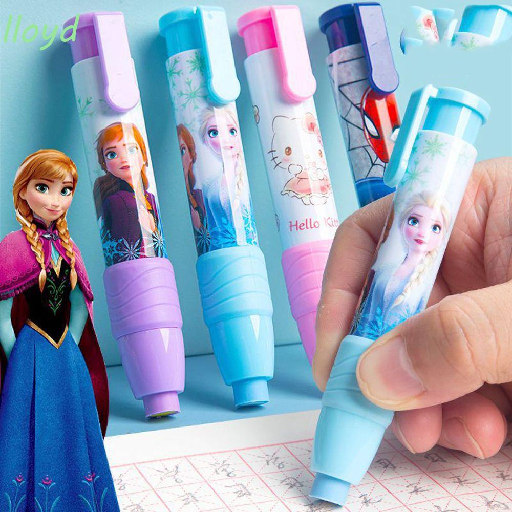 Cục Tẩy Dạng Nhấn Hình Hoạt Hình Có Thể Thu Gọn Kèm Lõi Thay Thế