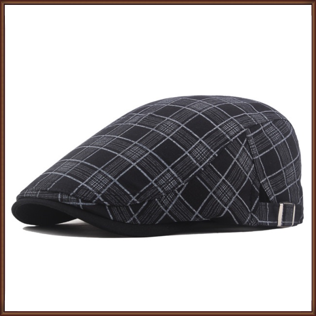 Mũ Beret Chống Nắng Thoáng Khí In Họa Tiết Kẻ Sọc Nhiều Màu Tùy Chỉnh Thời Trang Cho Nam