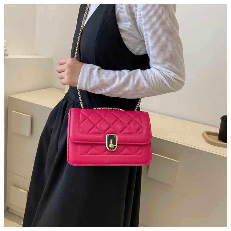 Túi Da JASMIN NOIR PU Đeo Chéo Họa Tiết Kim Cương Thời Trang Dành Cho Nữ