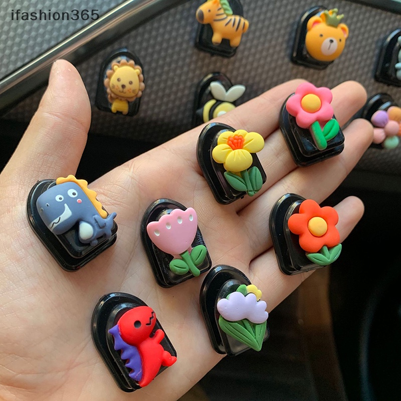 1 Móc Treo Dây Cáp USB / Chìa Khóa Gắn Bảng Điều Khiển Xe Hơi Mini Tự Dính