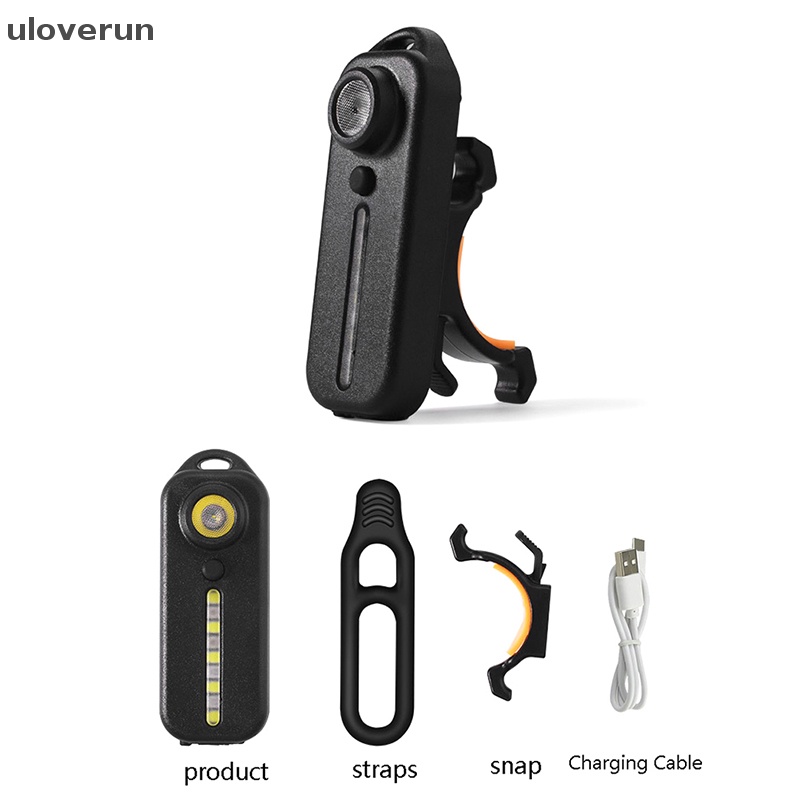 Uloverun Đèn LED Màu Đỏ Xanh Dương Cảnh Sát Đeo Vai Có Kẹp Sạc USB vn