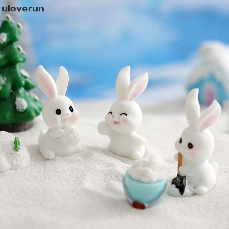 Uloverun Mô Hình Cà Rốt Thỏ Dễ Thương Trang Trí Tiểu Cảnh