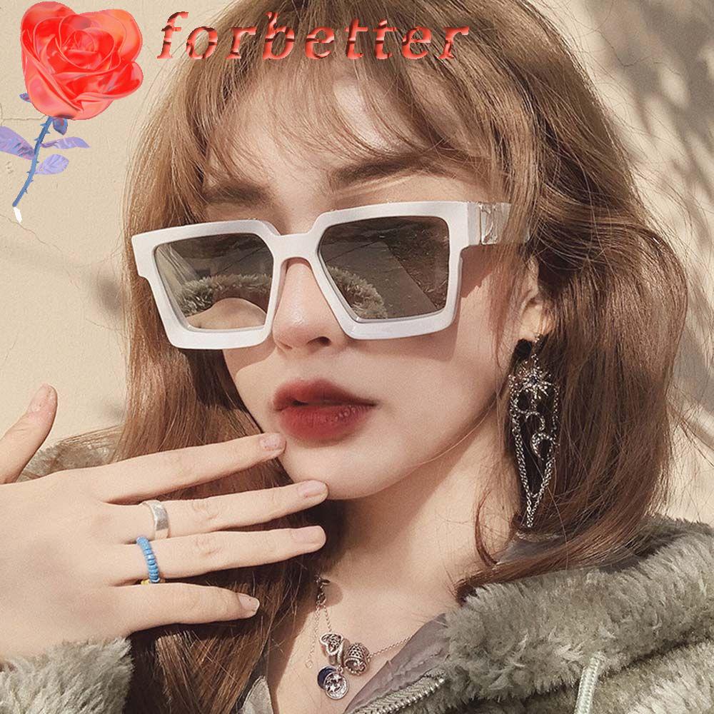 Kính Mát Gọng Kim Loại Lớn Thời Trang Hàn Quốc Sang Trọng Cho Nữ