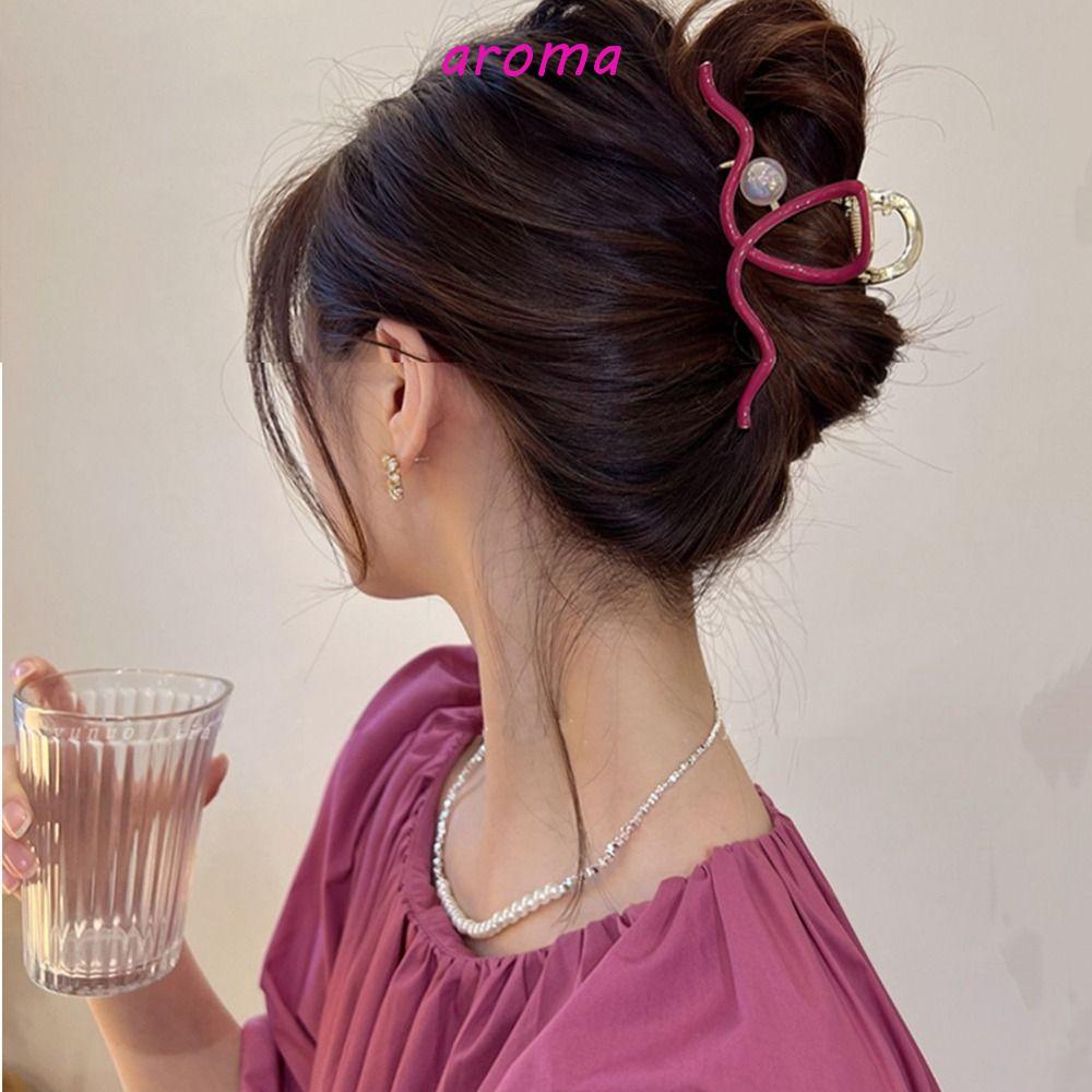 Kẹp Tóc Kim Loại Cỡ Lớn Phong Cách Hàn Quốc Đơn Giản Cho Nữ