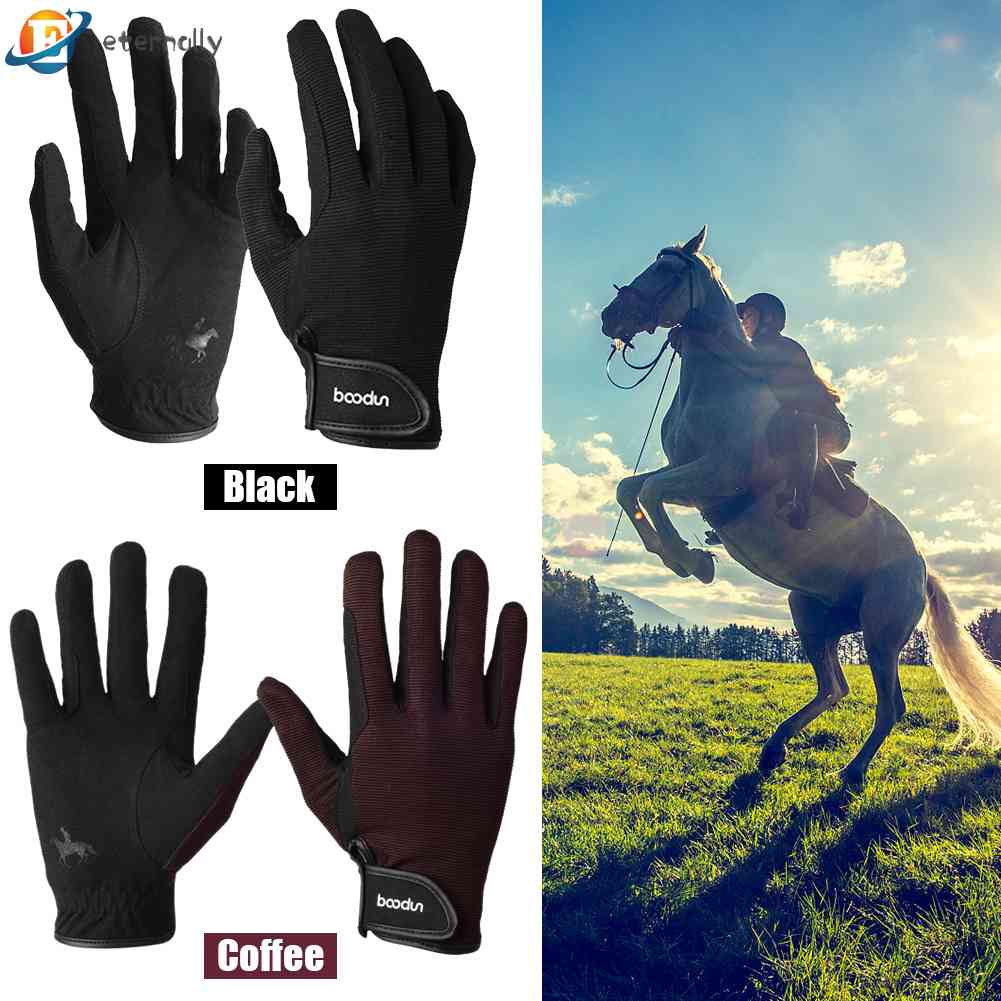 Găng Tay Cưỡi Ngựa Chuyên Nghiệp Toàn Bộ Ngón Tay Equestrian Horseback