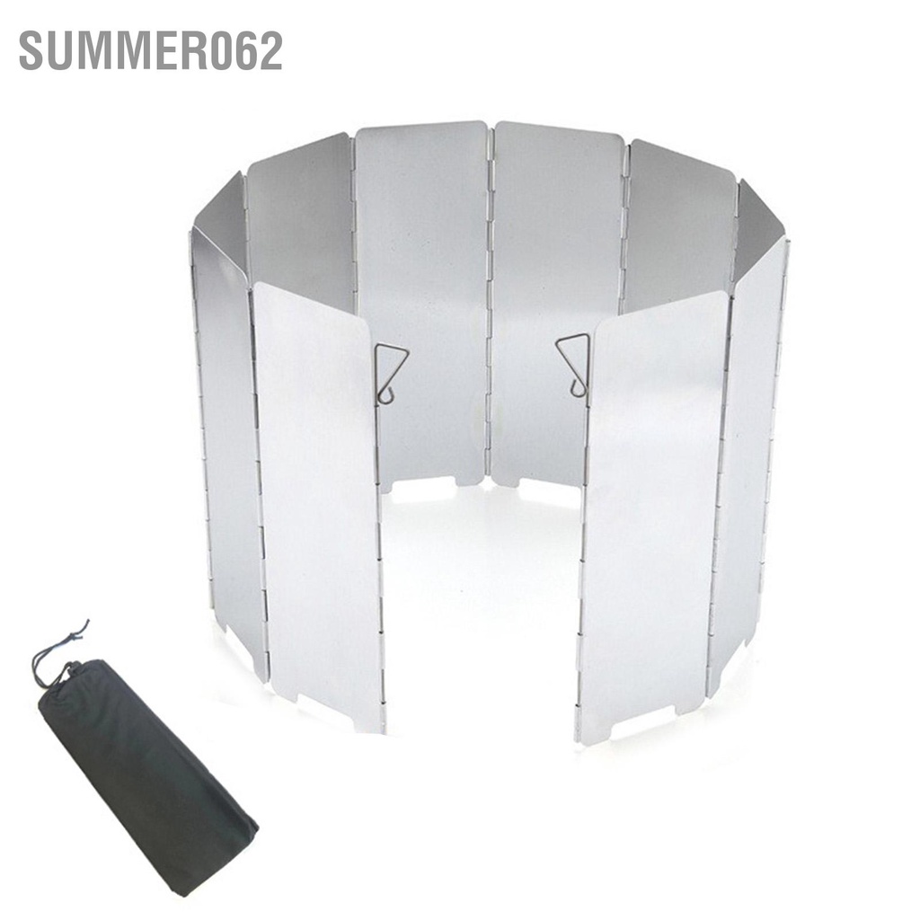 Summer062 Kính chắn gió bếp có thể gập lại Trọng lượng nhẹ ngoài trời di động cho cắm trại dã ngoại