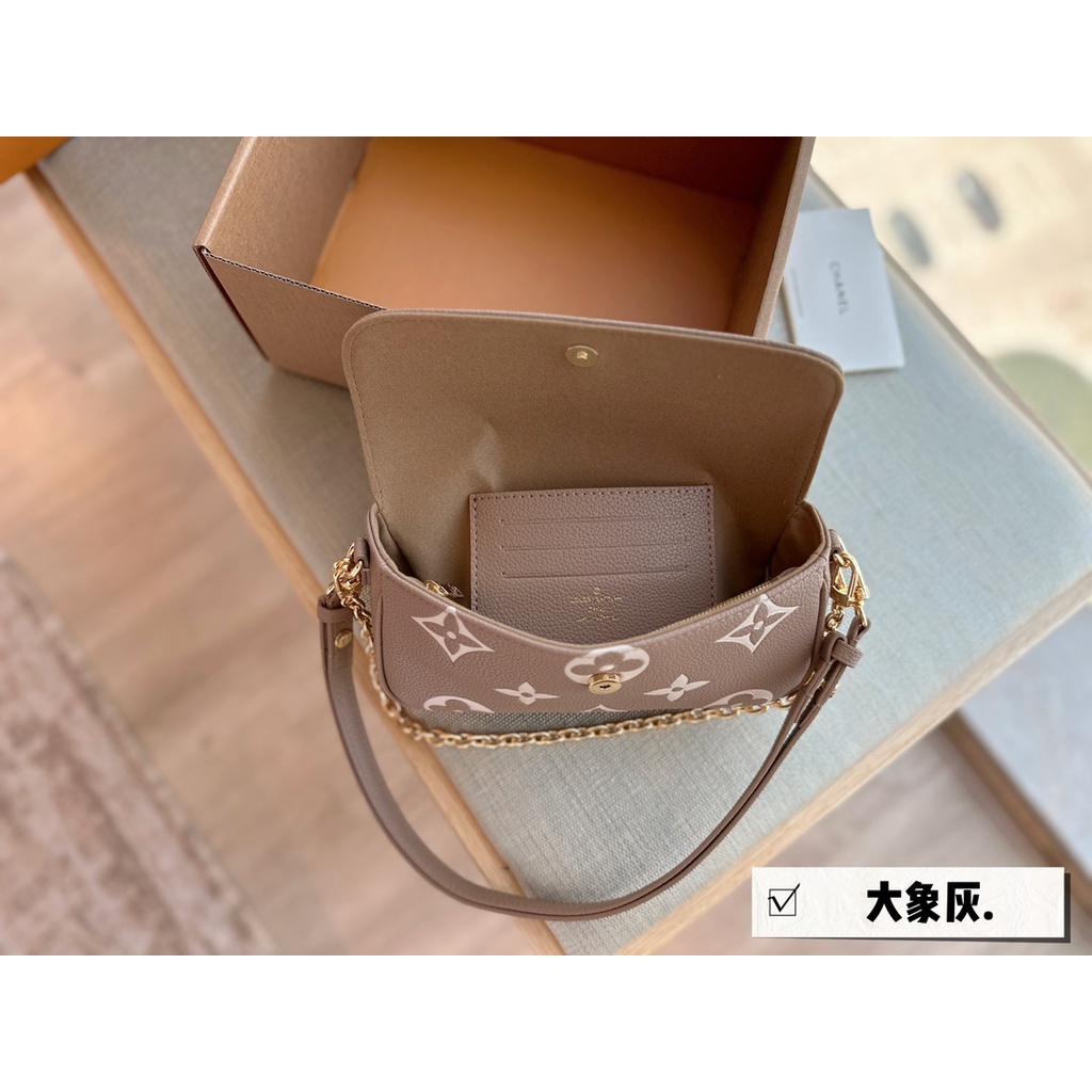 L- Túi Đeo Vai / Kẹp Nách Bằng Vải Ivy Woc Mới