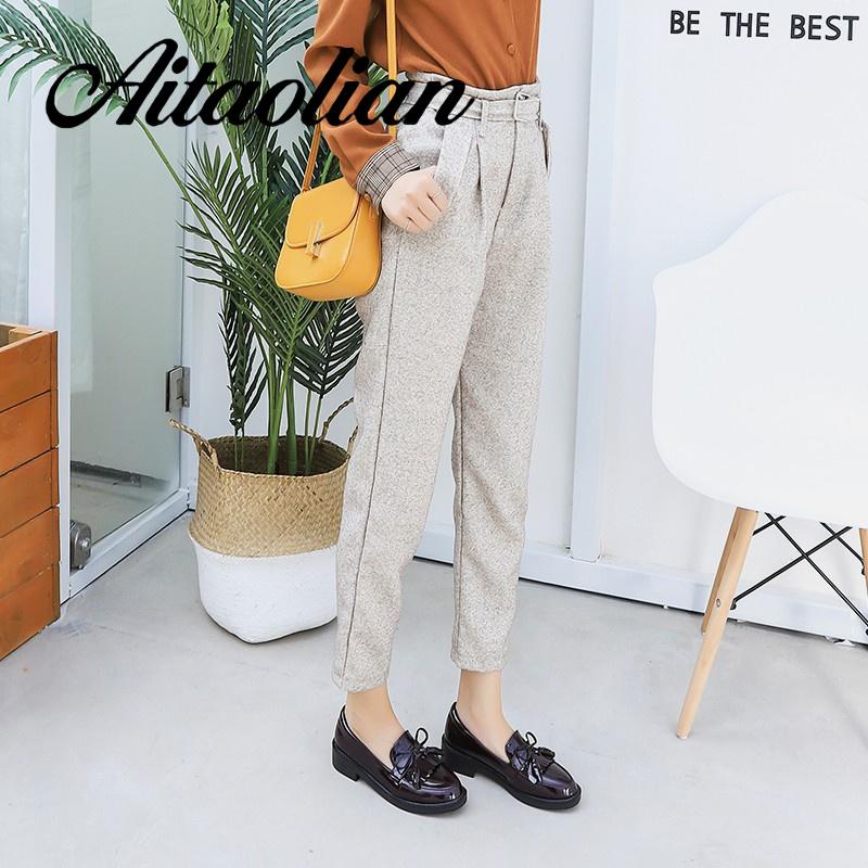 Giày Da Đế Dày Thời Trang Hàn Quốc Dành Cho Nữ