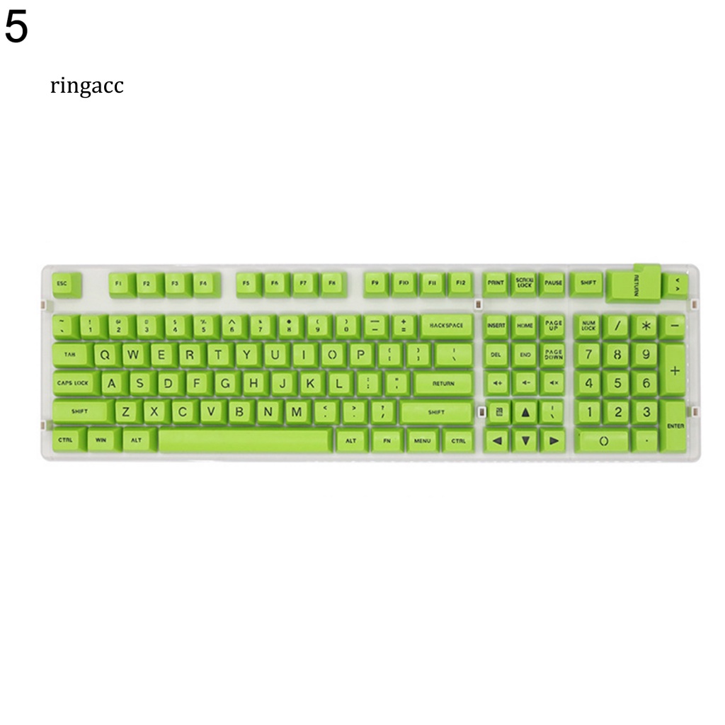 Bộ 108 Nắp Nhựa ABS Màu Sắc Trơn Thay Thế Cho Bàn Phím Cơ RGA