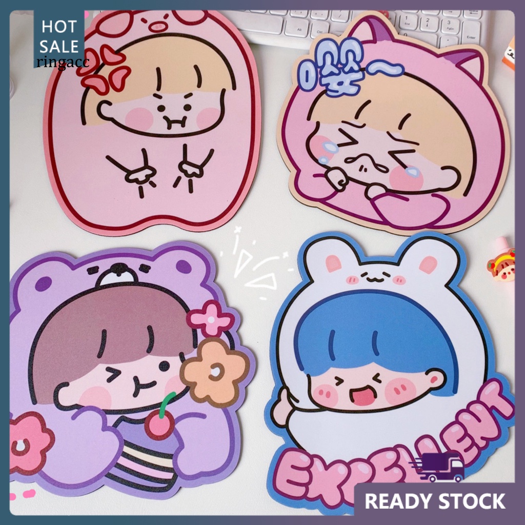 Tấm Lót Chuột RGA Họa Tiết Hoạt Hình Dễ Thương Tiện Dụng Mang Theo Du Lịch