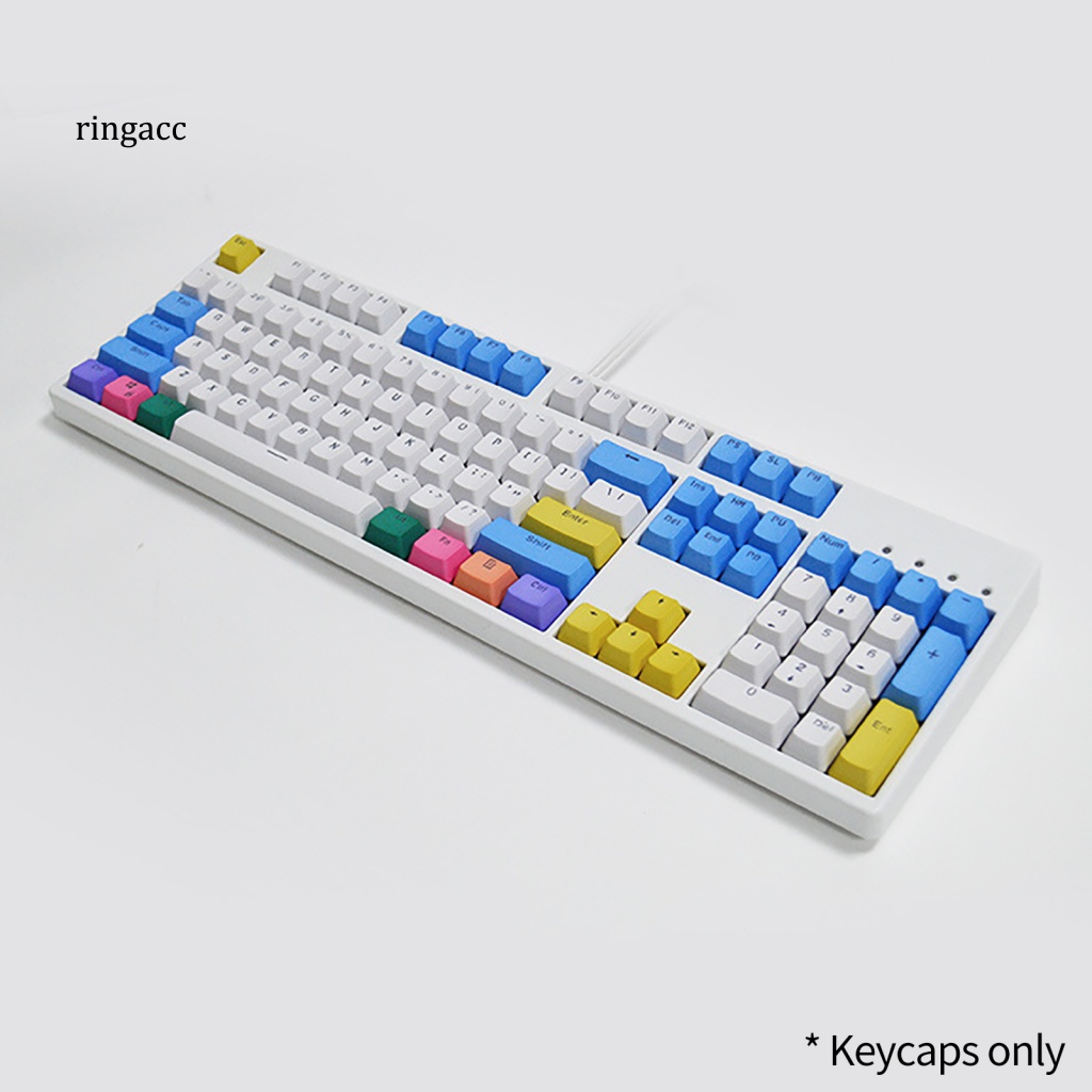 Bàn Phím OEM 104 Phím Chống Bụi Chống Mòn Thay Thế Màu Sắc Cầu Vồng Cho Văn Phòng