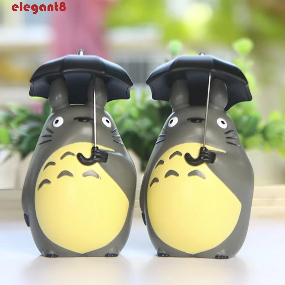 Mô Hình Totoro Mini Thanh Lịch Trang Trí Tiểu Cảnh Với Dù