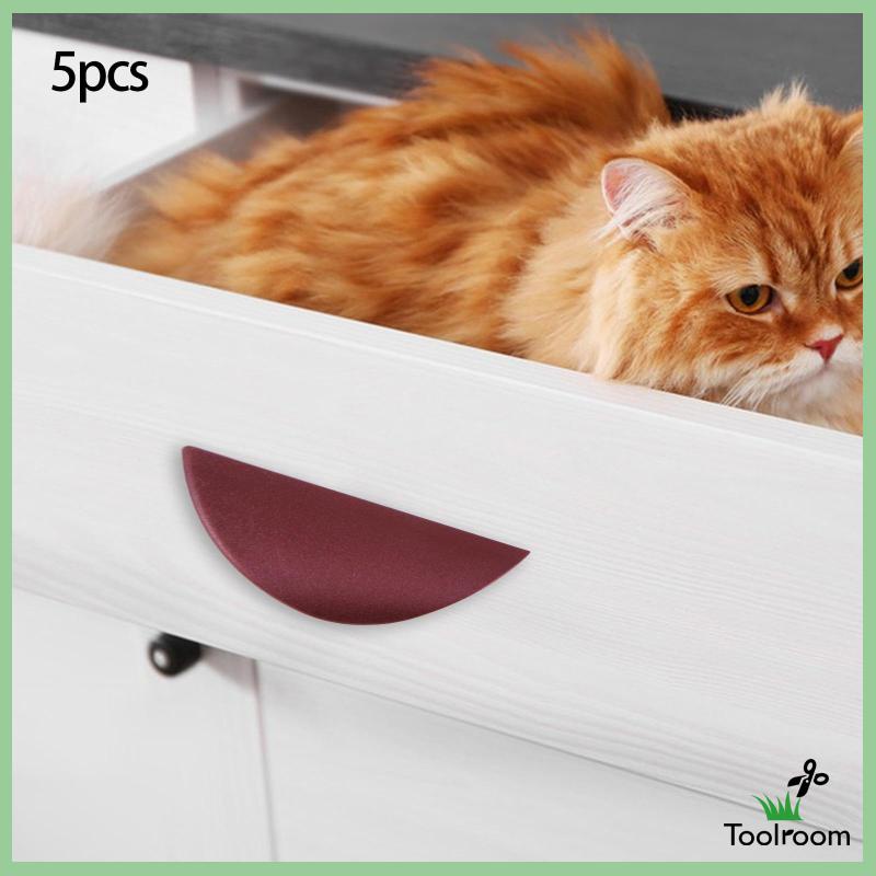 Bộ 5 Núm Tay Cầm Ngăn Kéo Tủ Bằng Nhựa PP Tự Dính Tiện Dụng