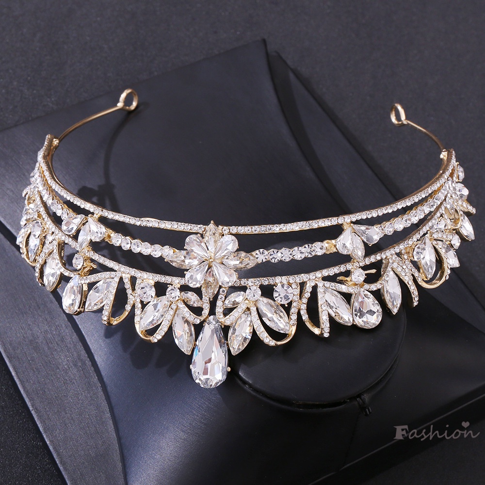 Cài Tóc Hình Vương Miện Đính Đá Sang Trọng