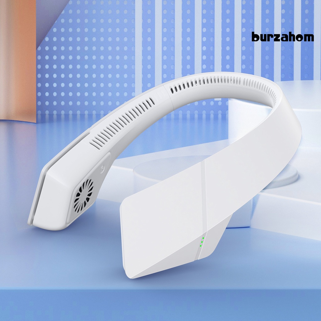 Quạt Làm Mát Đeo Cổ Sạc Nhanh Bằng Cổng USB Thiết Kế Hình Tai Nghe Mini Dành Cho Làm Việc