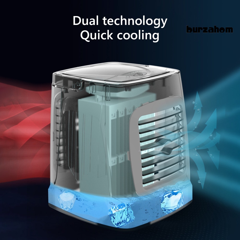 Quạt Làm Mát Tạo Độ Ẩm Không Khí Có Đèn LED Mini C201 Cho Nhà Ở / Văn Phòng