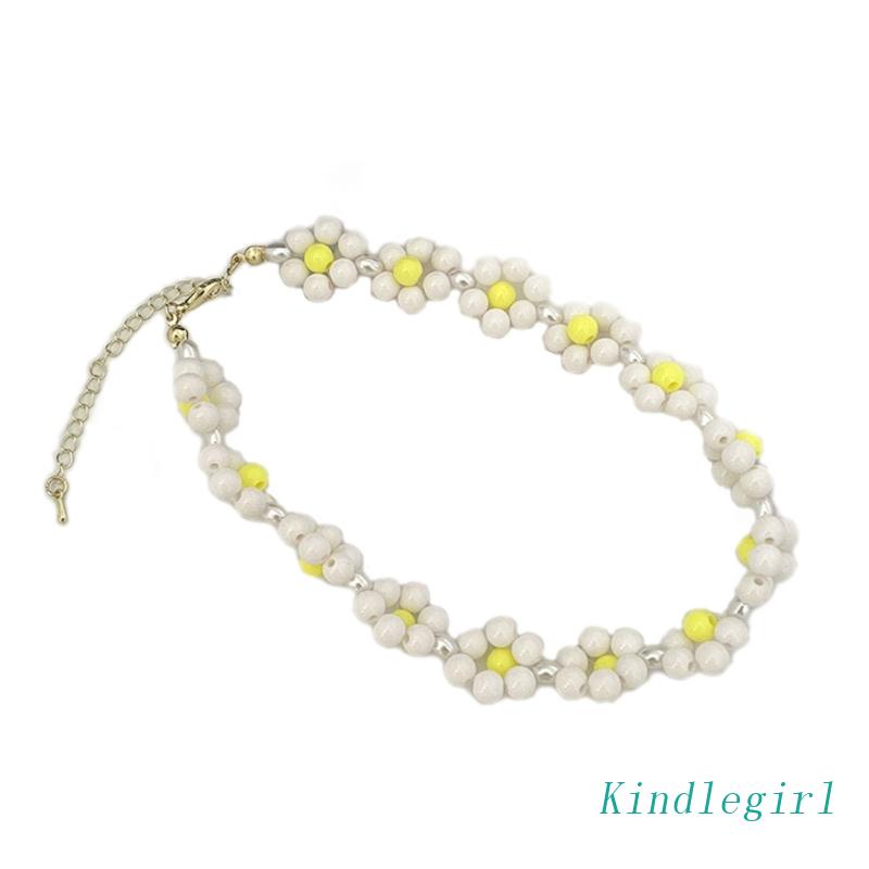 Vòng Cổ Choker Mặt Hoa Ngọt Ngào Thời Trang Hàn Quốc Cho Nữ