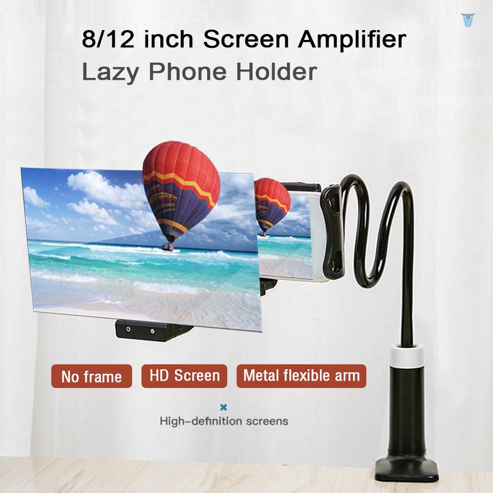 Giá Đỡ Phóng Đại Màn Hình Điện Thoại 8 / 12 inch Cánh Tay Dài Linh Hoạt Xoay 360 Độ