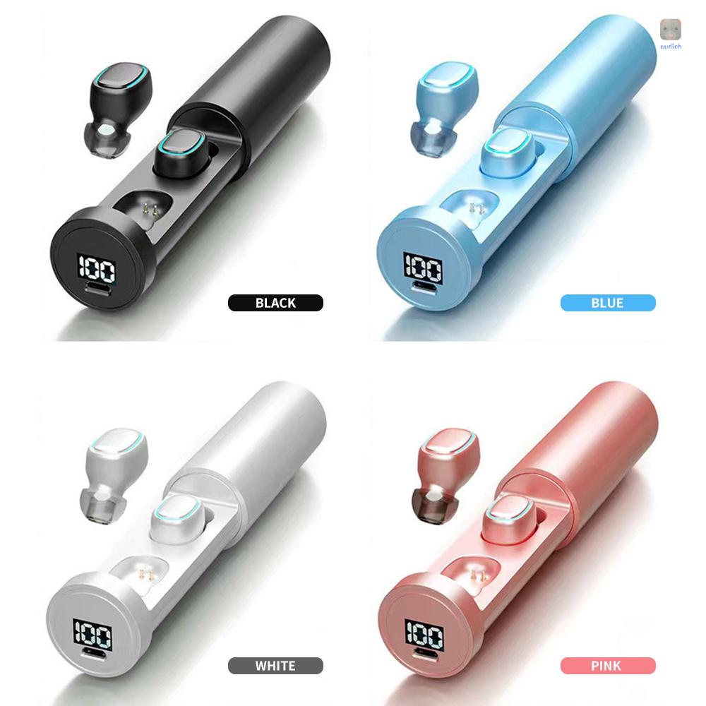 Tai Nghe Không Dây Hi-Fi Stereo Audios Kèm Hộp Sạc BT 5.0 Điều Khiển Cảm Ứng