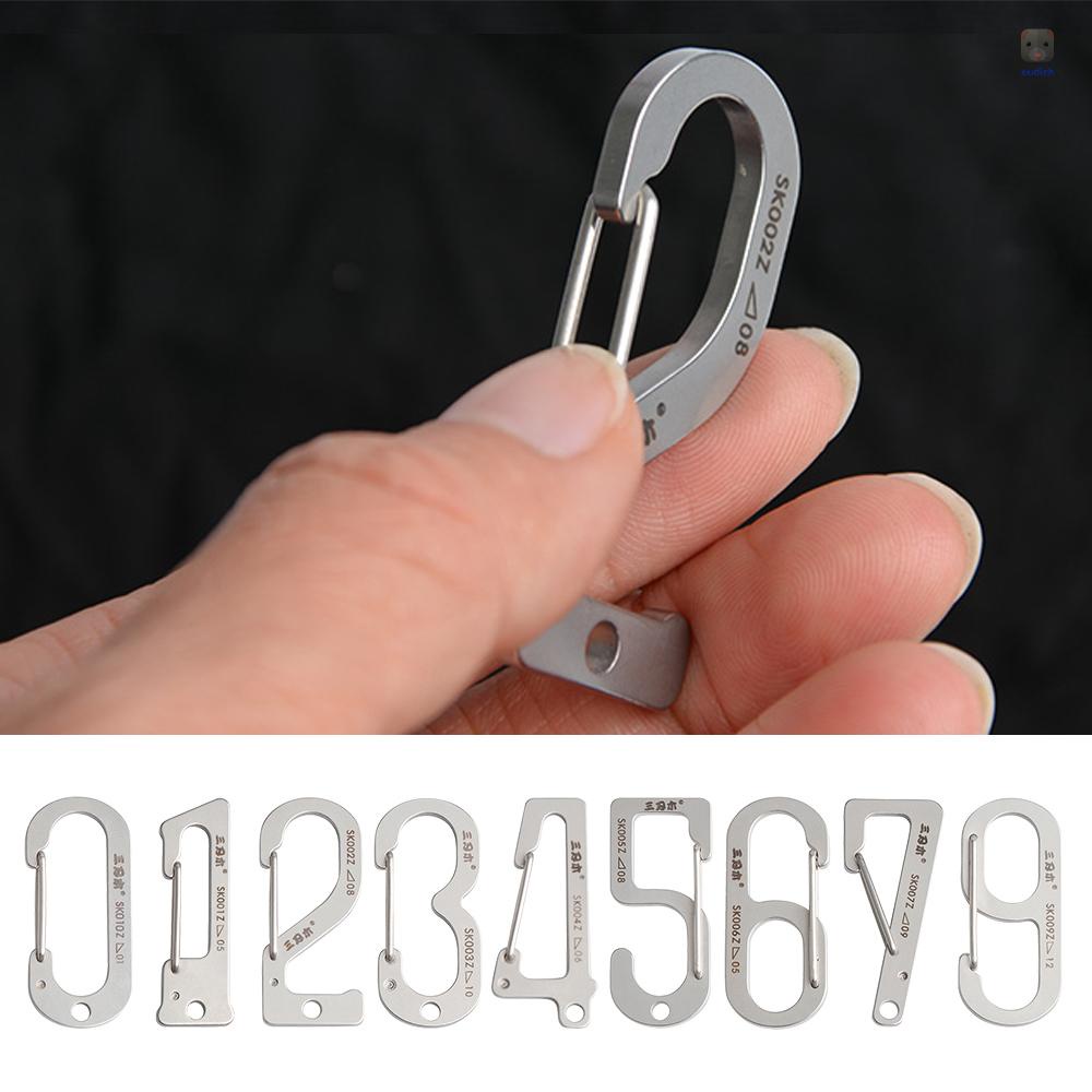 Móc Khóa Carabiner Bằng Thép Không Gỉ Cho Ba Lô / Cắm Trại / Câu Cá