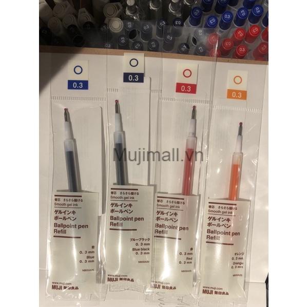 Bút Muji Gel nắp bấm 0.3mm Chính Hãng Muji