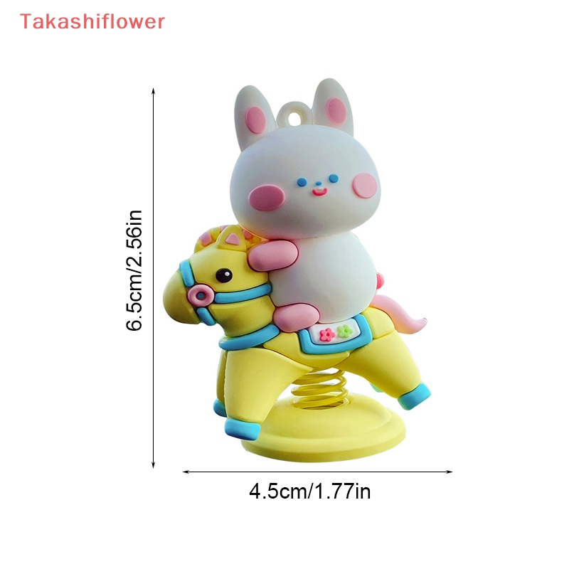 1 Búp Bê Lắc Đầu Hình Thỏ Gấu Hoạt Hình Trang Trí Bảng Điều Khiển Xe Hơi