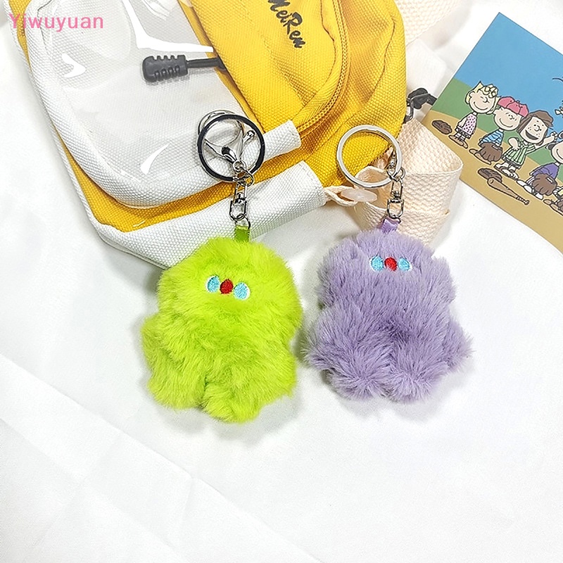 < Yiwuyuan > Móc Chìa Khóa Hình Búp Bê Nhồi Bông Nhiều Màu Trang Trí Ba Lô / Ô Tô Mới