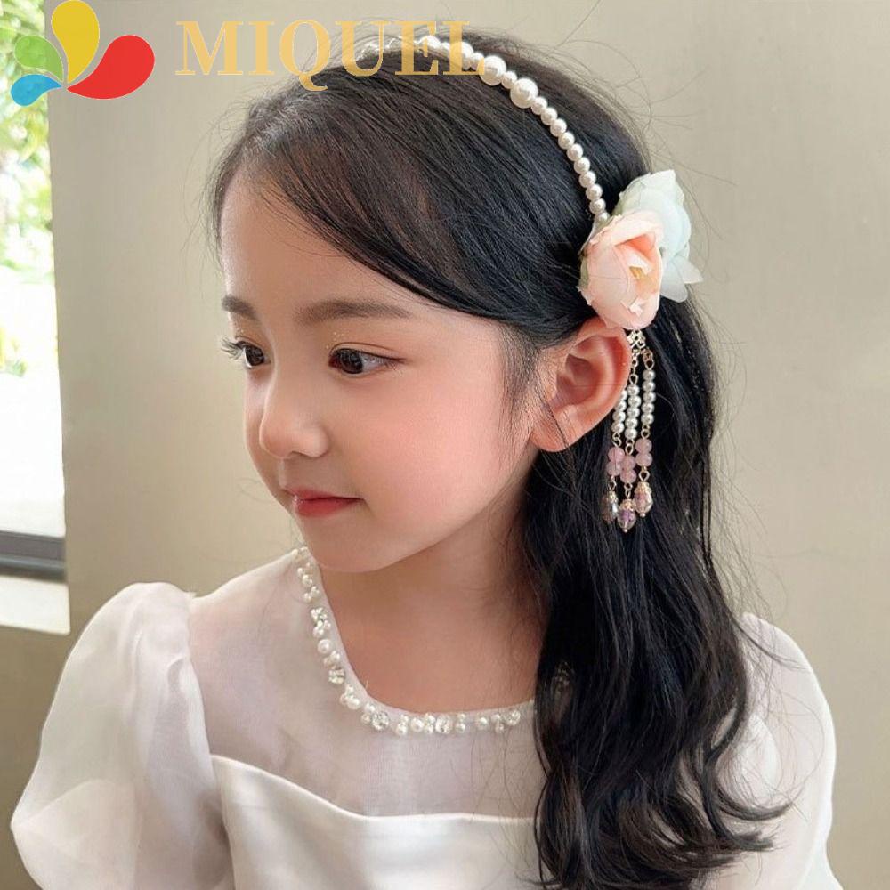 Băng Đô Đính Hoa Tua Rua Xinh Xắn Cho Bé Gái