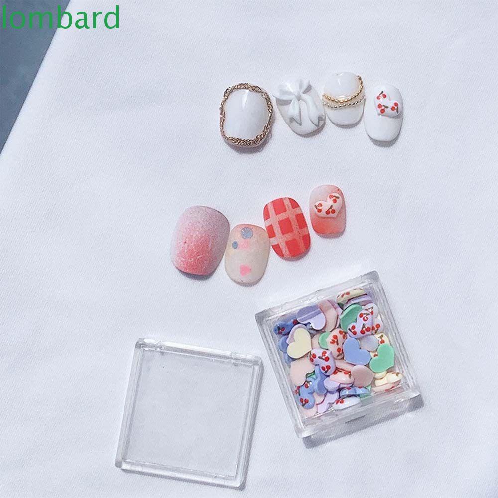 Phụ Kiện Trang Trí Móng Tay Hình Trái Tim Dễ Thương DIY