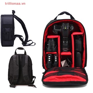 Trillionaa Chống Nước DSLR SLR Camera Mềm Túi Ba Lô Ba Lô Cho Canon Nikon Sony VN