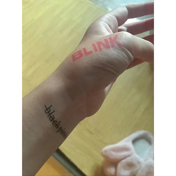 Hình Xăm Dán Chống Thấm Nước Phong Cách Blackpink Độc Đáo