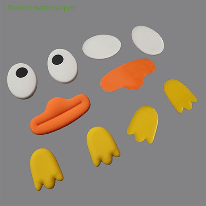 Dsvn Phụ Kiện Trang Trí Điện Thoại Hình Vịt Con Hoạt Hình Ba Chiều diy Bằng Silicon