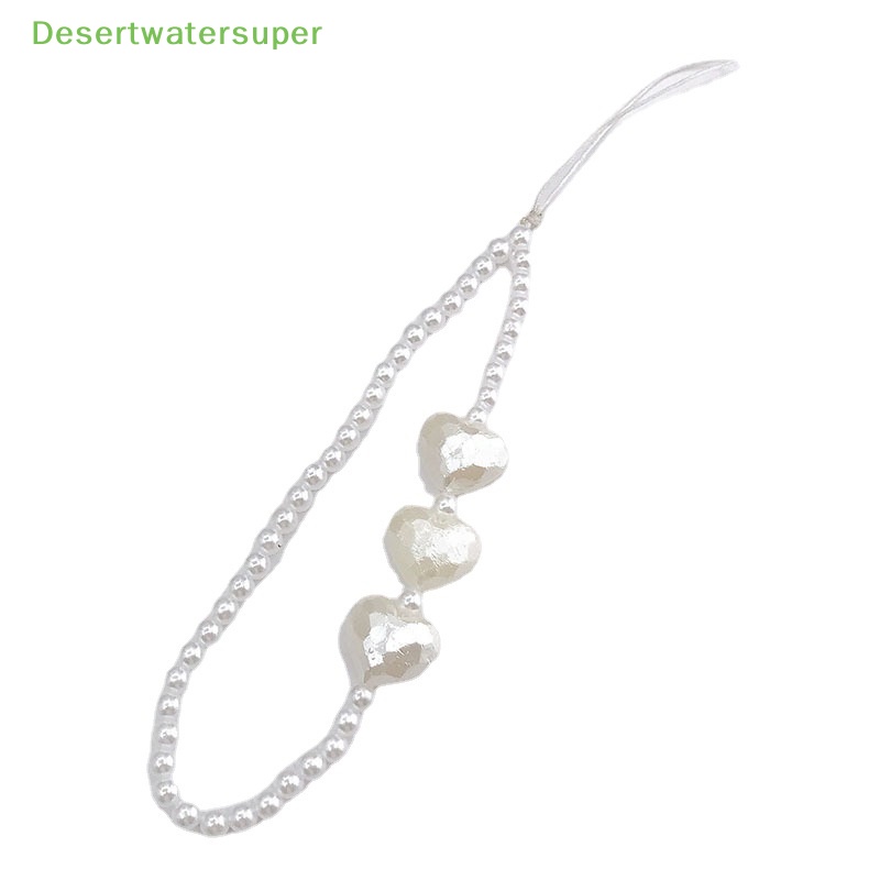 Vòng Tay Chuỗi Hạt Nhựa Hình Trái Tim Dễ Thương Chống Thất Lạc Cho Điện Thoại