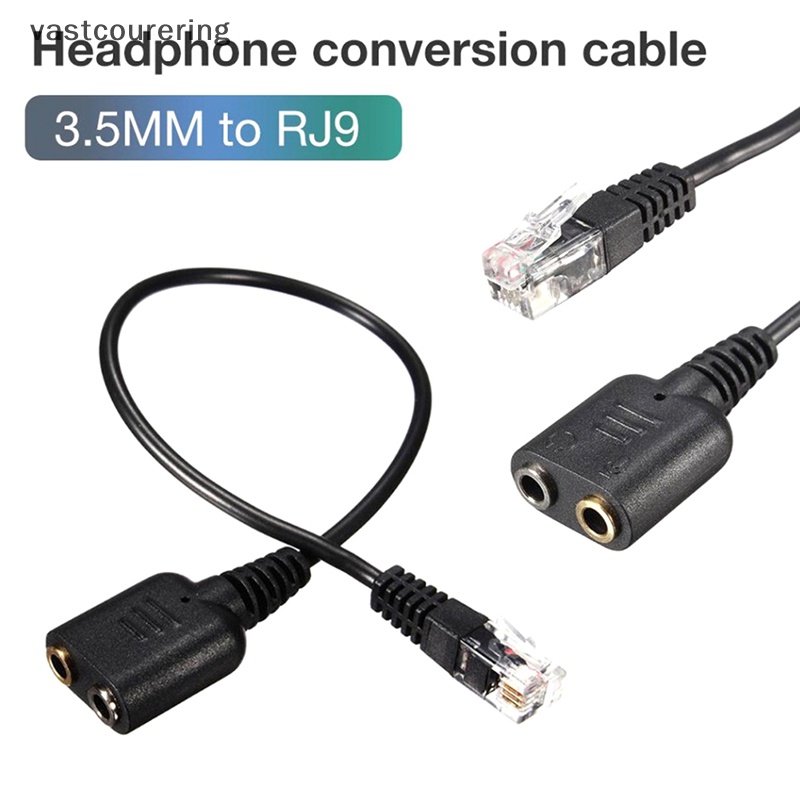 Cáp Chuyển Đổi Cổng 3.5MM Sang RJ9 Chuyên Dụng Cho Máy Tính / Điện Thoại RJ-9 EN